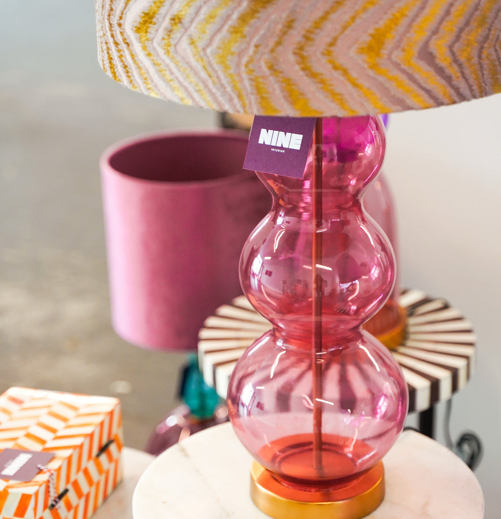 lamp voet gekleurd glas oze 